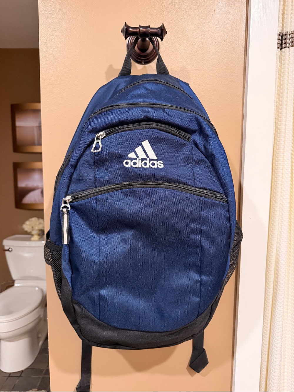 adidas Blue and Black Classic Sport Backpack